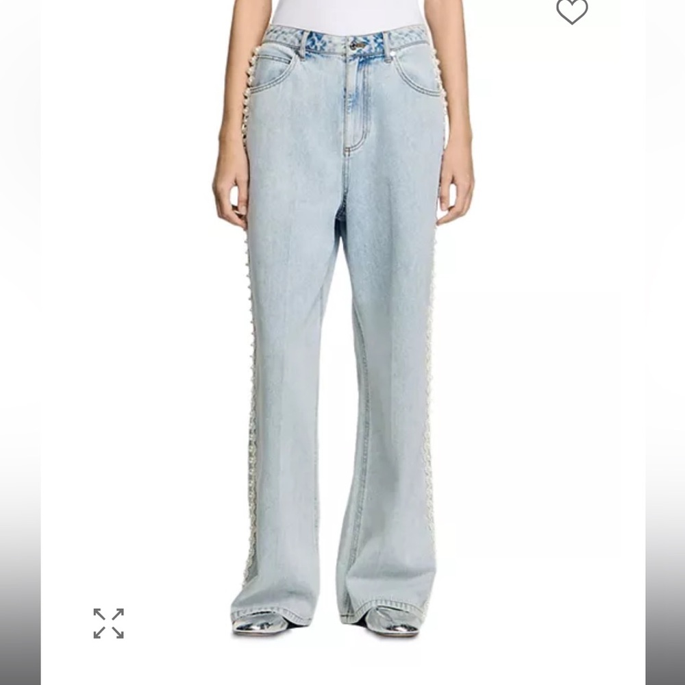 Sandro pearl jeans